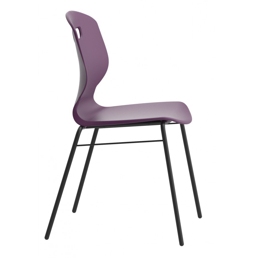 Arc Four Leg Classroom / Visitor Chair With Brace